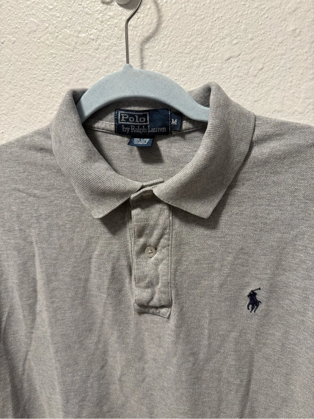 Polo Ralph Lauren Men's The Iconic Polo Heather Grey Short-Sleeve Polo Medium